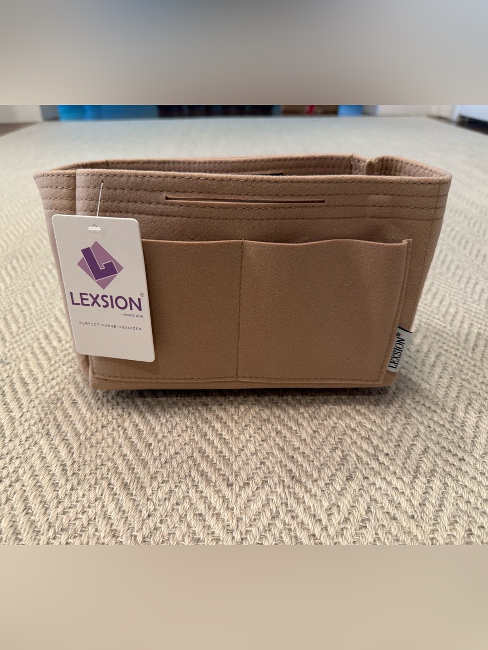 LEXSION Purse Organizer Insert in Camel Brown size 30